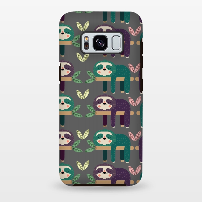 Galaxy S8 plus StrongFit Sloths by Maria Jose Da Luz