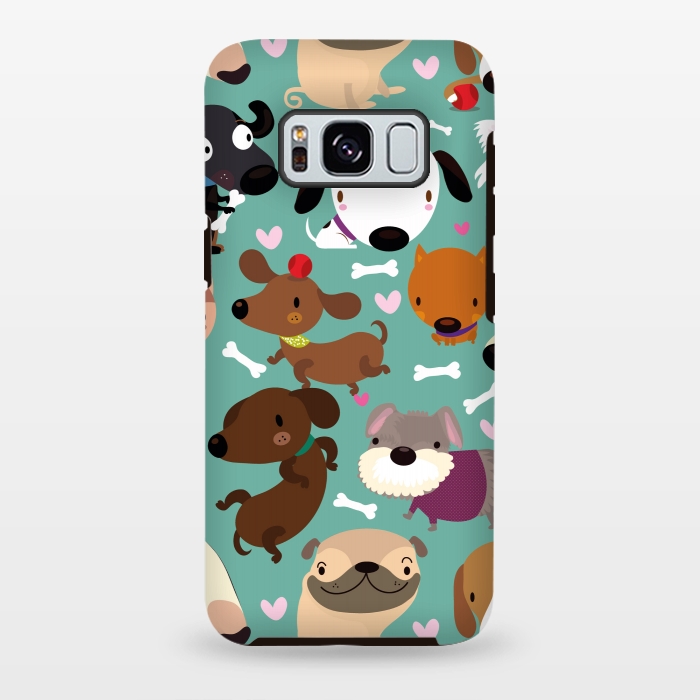 Galaxy S8 plus StrongFit Happy dogs by Maria Jose Da Luz