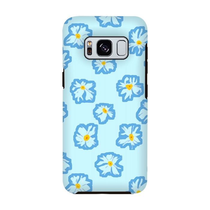 Galaxy S8 StrongFit Happy Daysies by Bettie * Blue