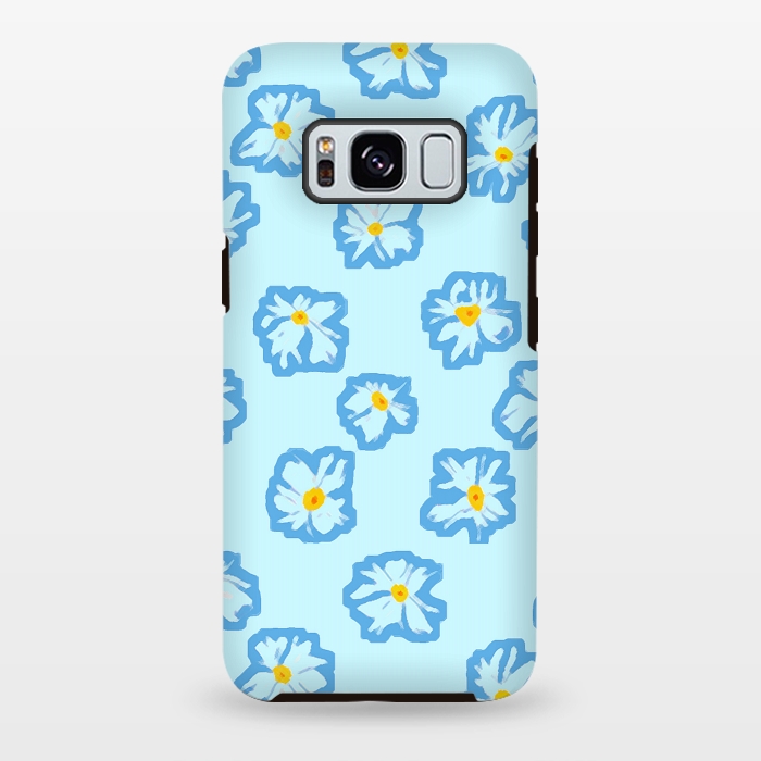 Galaxy S8 plus StrongFit Happy Daysies by Bettie * Blue