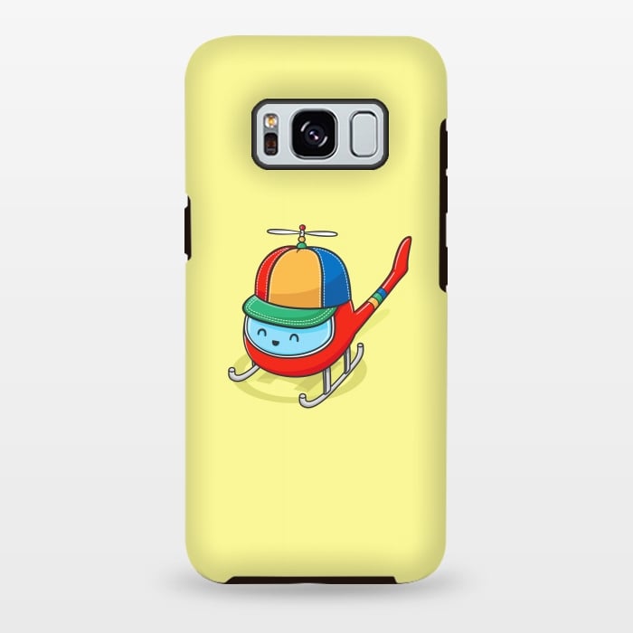Galaxy S8 plus StrongFit Happy Copter by Xylo Riescent