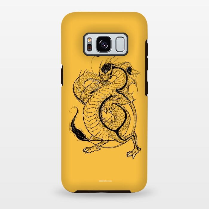 Galaxy S8 plus StrongFit Black Dragon by Draco