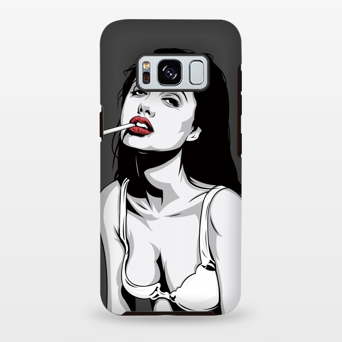 Galaxy S8 plus StrongFit Red lips by Roland Banrévi