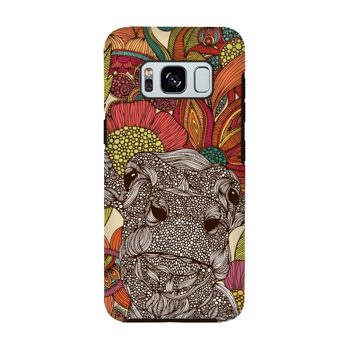 Galaxy S8 StrongFit Arabella and the flowers by Valentina Harper