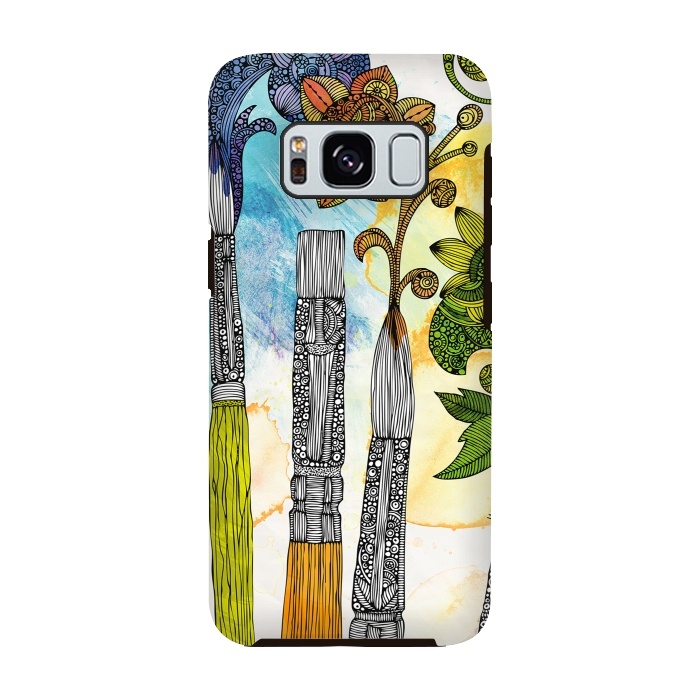 Galaxy S8 StrongFit Brushtopia by Valentina Harper