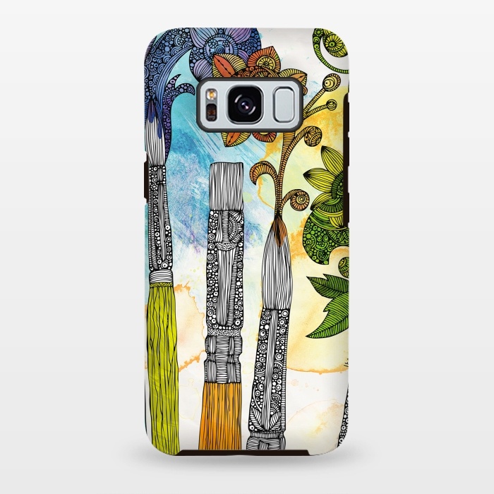Galaxy S8 plus StrongFit Brushtopia by Valentina Harper