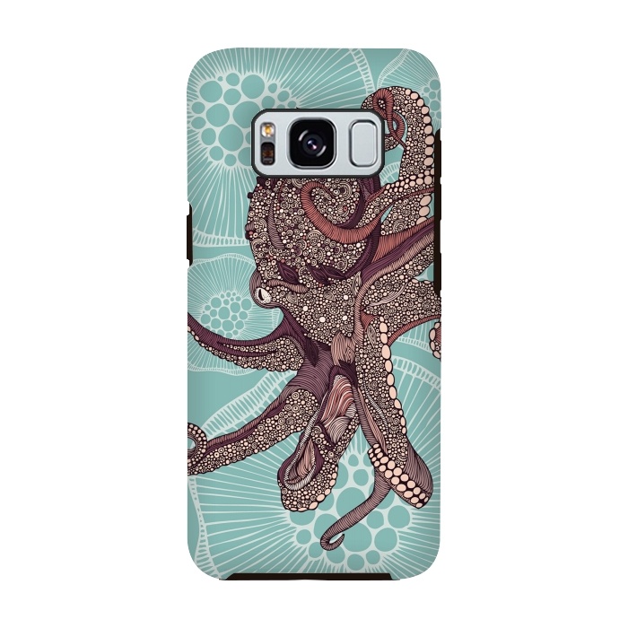 Galaxy S8 StrongFit Octopus by Valentina Harper