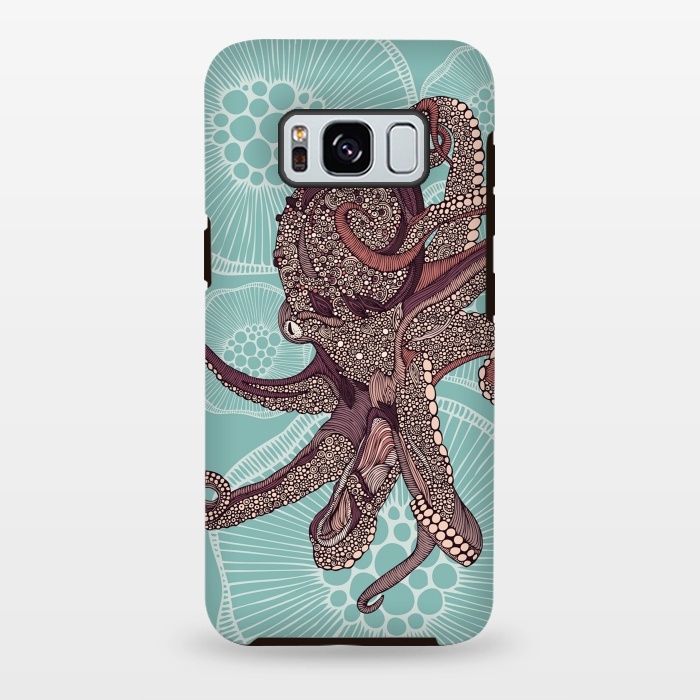 Galaxy S8 plus StrongFit Octopus by Valentina Harper