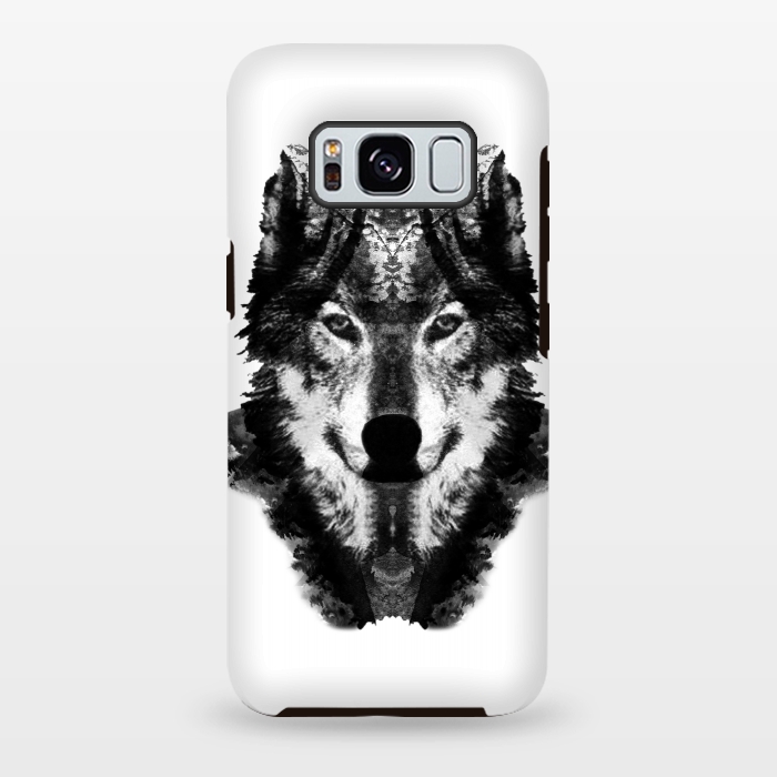 Galaxy S8 plus StrongFit The Black Forest Wolf  by Rui Faria
