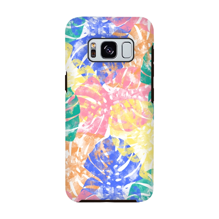 Galaxy S8 StrongFit Monstera Colorfull by Rui Faria