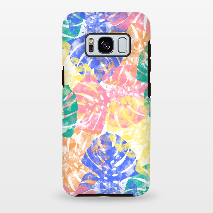 Galaxy S8 plus StrongFit Monstera Colorfull by Rui Faria