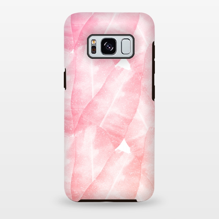 Galaxy S8 plus StrongFit banana leaves pink by Rui Faria