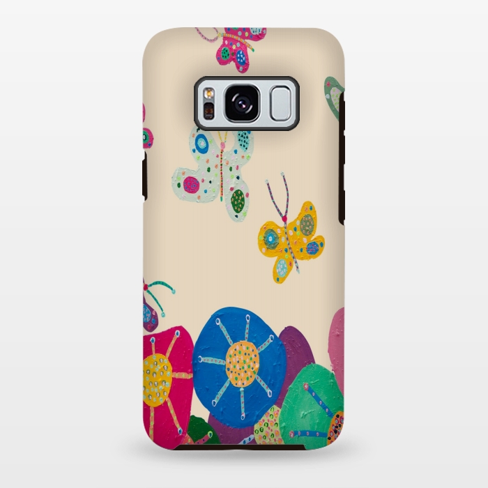 Galaxy S8 plus StrongFit Butterflies Garden by Helen Joynson
