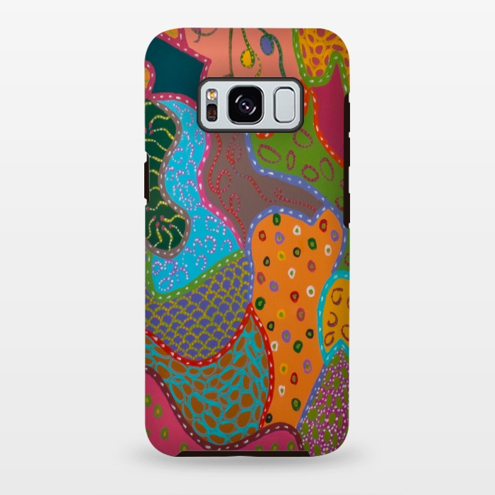 Galaxy S8 plus StrongFit Cheerful Pattern by Helen Joynson