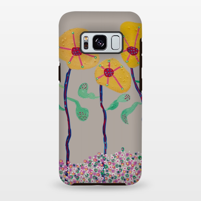 Galaxy S8 plus StrongFit Saturn's Flowers 2 by Helen Joynson