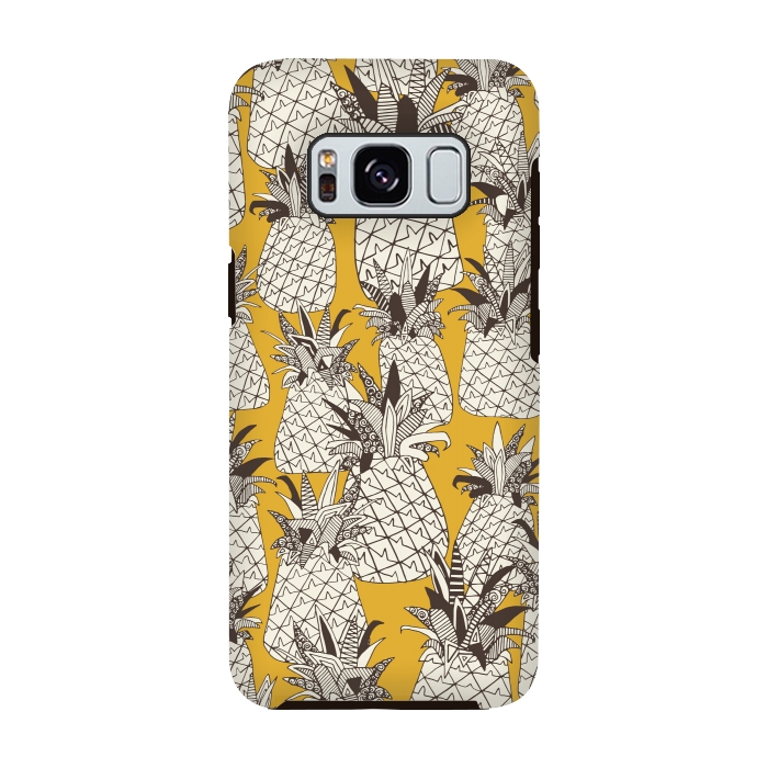 Galaxy S8 StrongFit Pineapple Sunshine by Sharon Turner