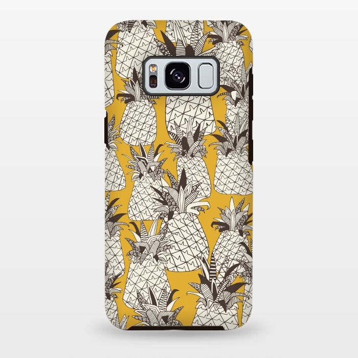 Galaxy S8 plus StrongFit Pineapple Sunshine by Sharon Turner