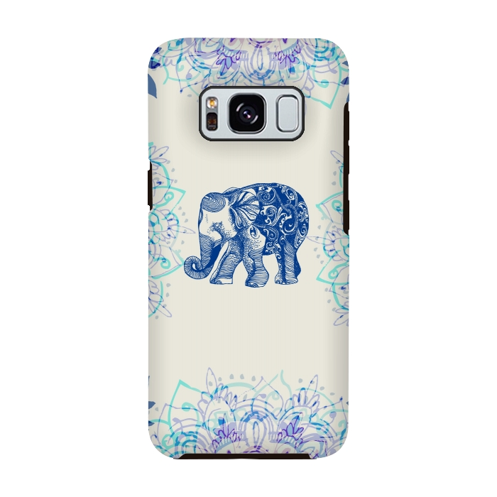 Galaxy S8 StrongFit Pretty Little Elephant  by Rose Halsey