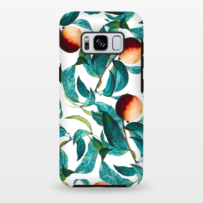 Galaxy S8 plus StrongFit Fruit and Leaf Pattern by Burcu Korkmazyurek
