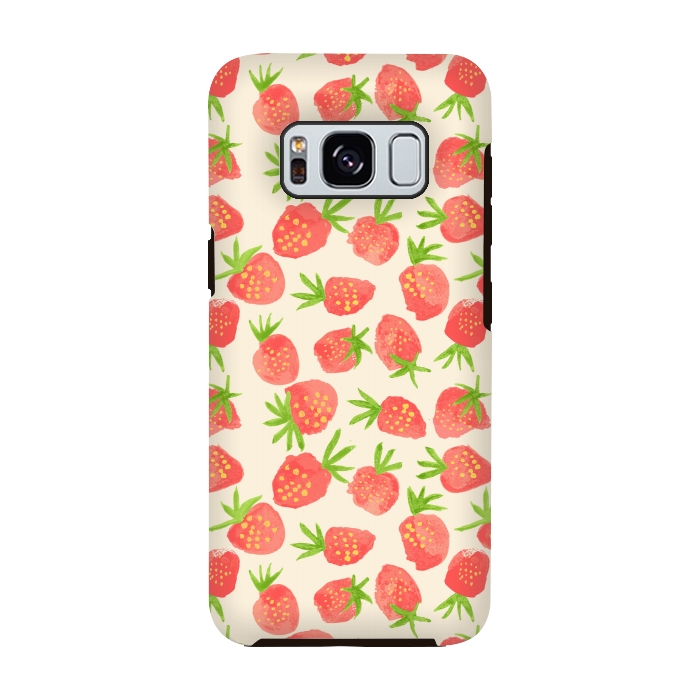 Galaxy S8 StrongFit Strawberry by Edith May