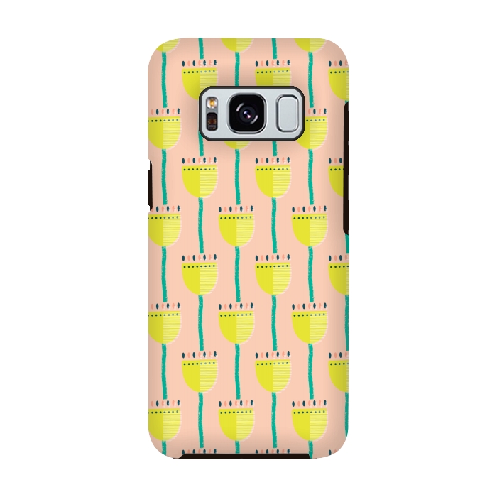 Galaxy S8 StrongFit Textural Tulip by Edith May