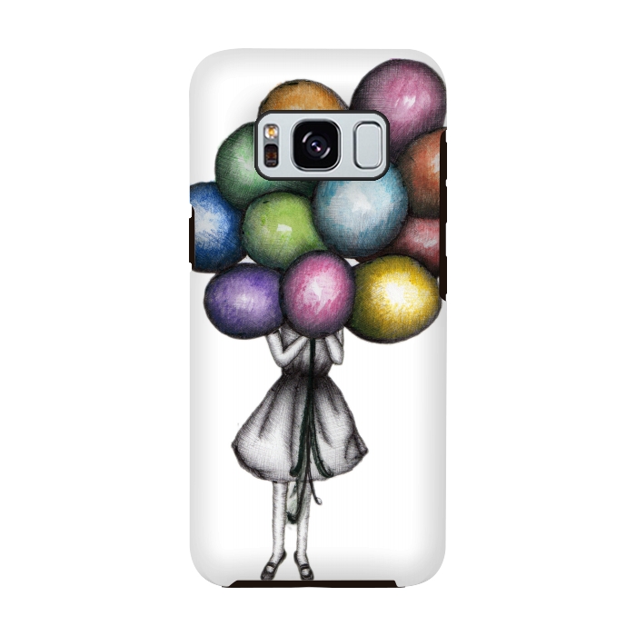 Galaxy S8 StrongFit Balloon Girl by ECMazur 