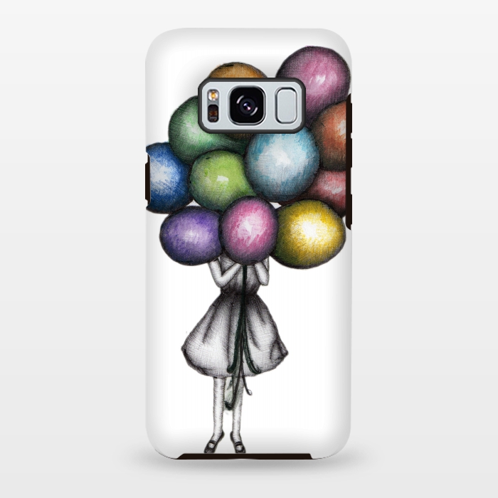 Galaxy S8 plus StrongFit Balloon Girl by ECMazur 