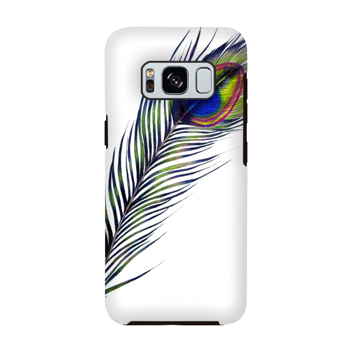 Galaxy S8 StrongFit The Peacock's Feather by ECMazur 