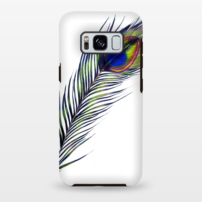 Galaxy S8 plus StrongFit The Peacock's Feather by ECMazur 