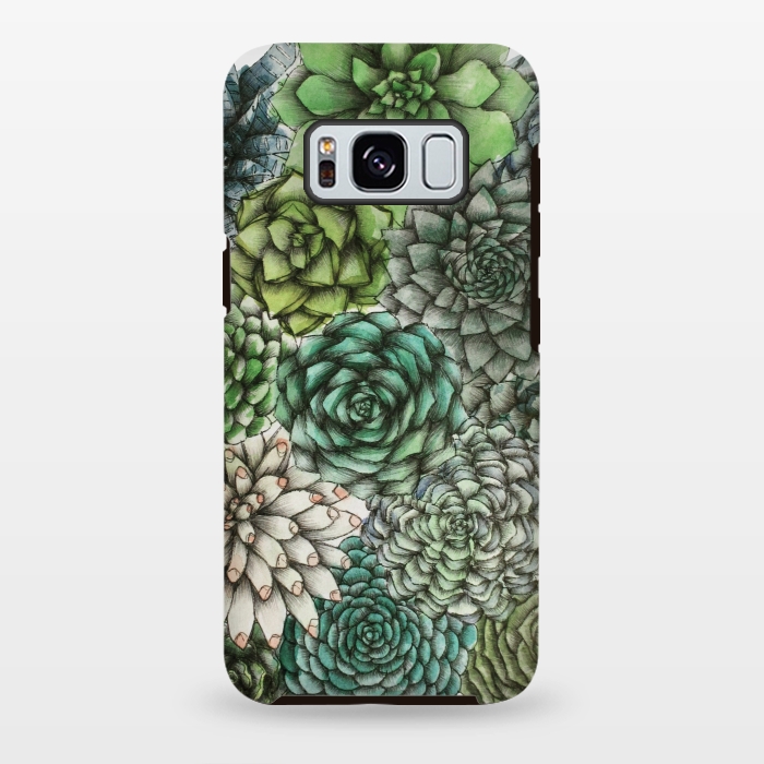 Galaxy S8 plus StrongFit An Assortment of Succulents by ECMazur 