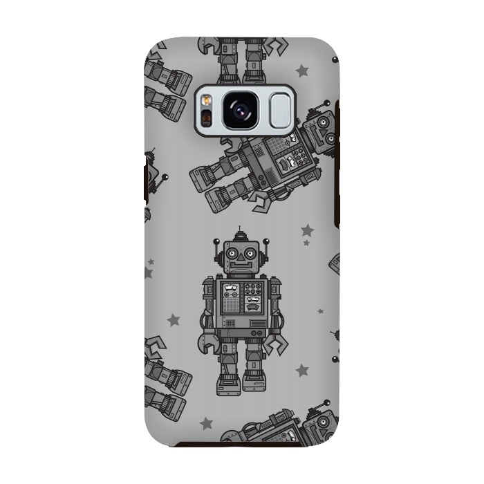 Galaxy S8 StrongFit A Vintage Robot Friend Pattern  by Wotto