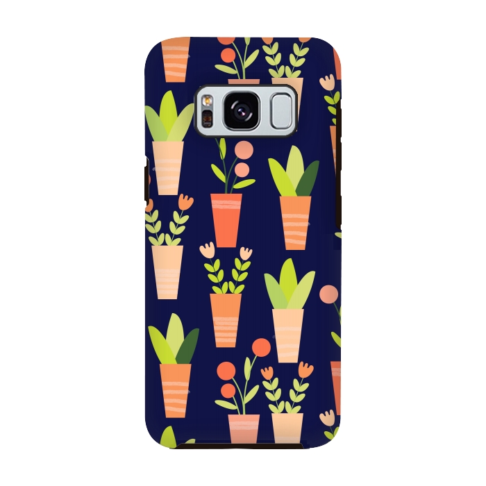 Galaxy S8 StrongFit little garden by Edith May