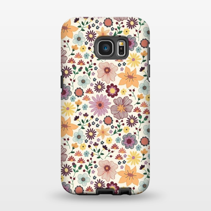 Galaxy S7 EDGE StrongFit Wild Bloom by TracyLucy Designs