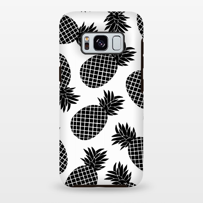 Galaxy S8 plus StrongFit Pineapple In Black  by Amaya Brydon