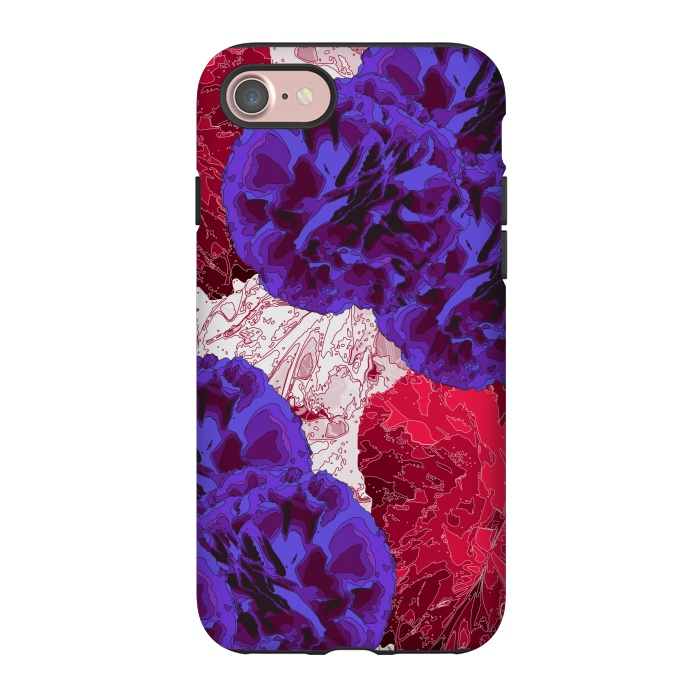 iPhone 7 StrongFit Outlined Flowers by Zala Farah