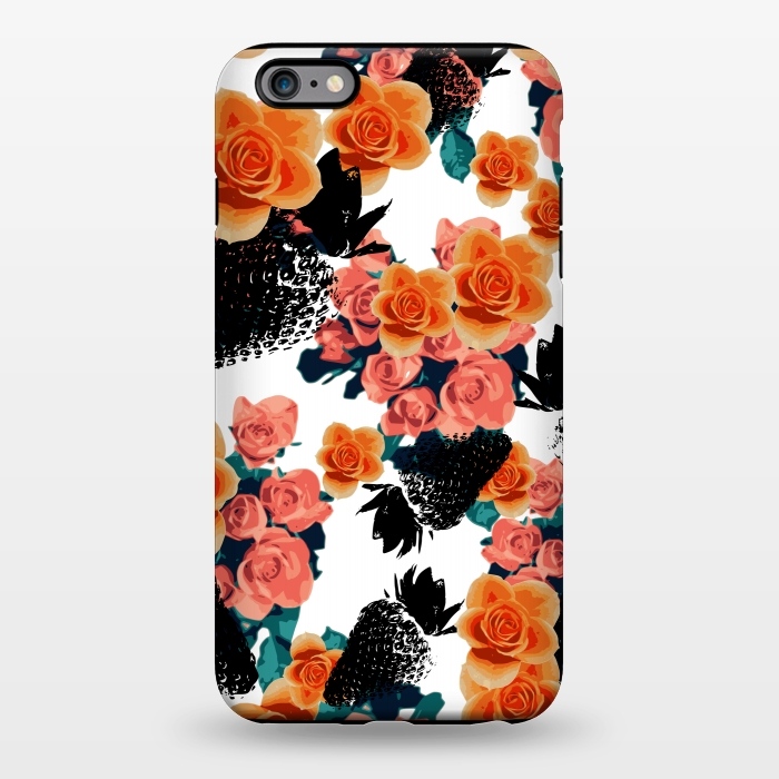 iPhone 6/6s plus StrongFit Strawberries + Flowers by Zala Farah