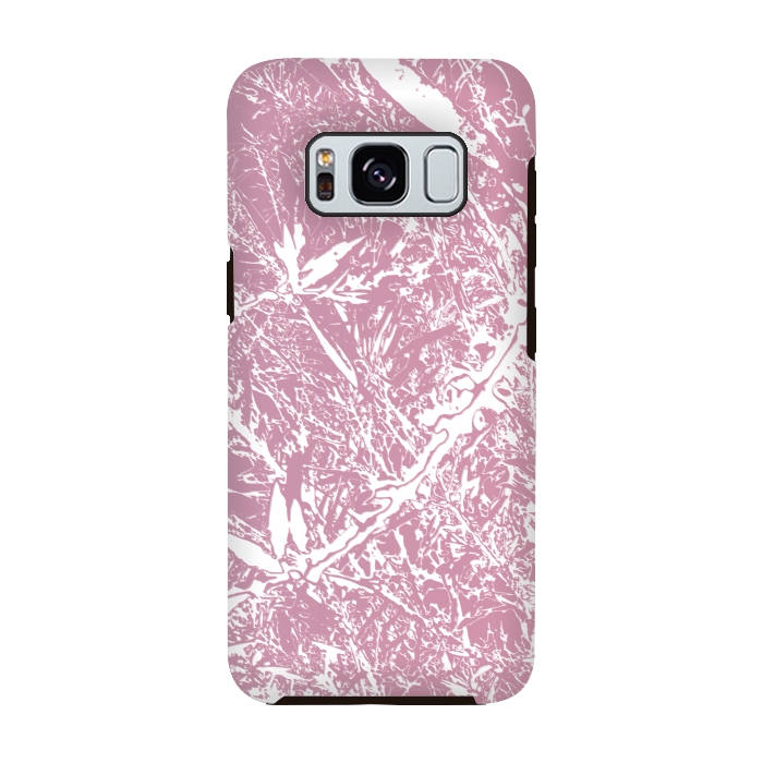 Galaxy S8 StrongFit Pink Floral Art by Zala Farah