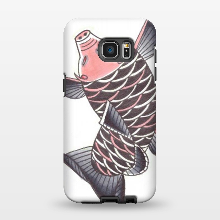 Galaxy S7 EDGE StrongFit Pigfish by Evaldas Gulbinas 