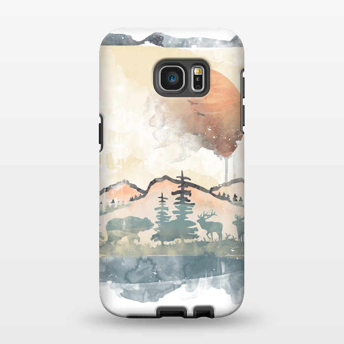 Galaxy S7 EDGE StrongFit FRAMED SCENERY by Elizabeth Dioquinto