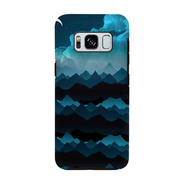 Galaxy S8 StrongFit Midnight Blue by Elizabeth Dioquinto