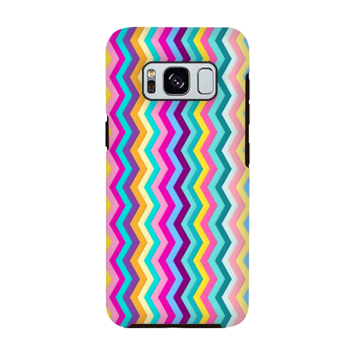 Galaxy S8 StrongFit Zigzag by Elizabeth Dioquinto