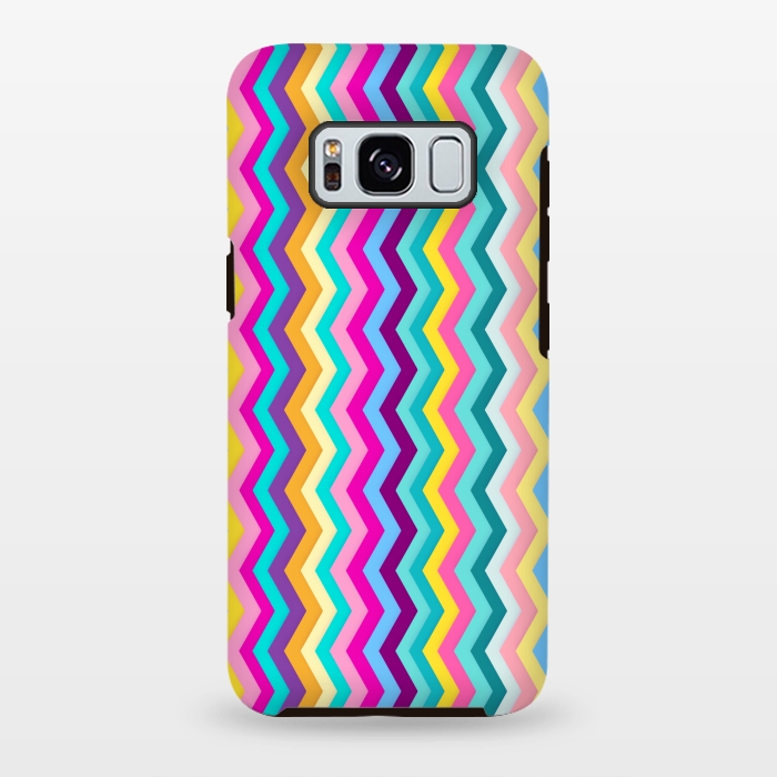 Galaxy S8 plus StrongFit Zigzag by Elizabeth Dioquinto