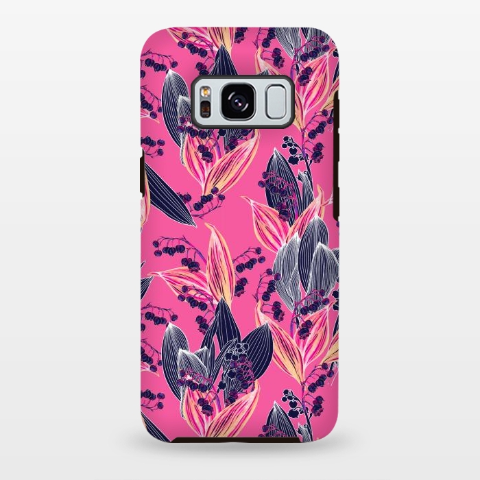 Galaxy S8 plus StrongFit Acidic Floral by Victoria Krupp-Rombalski