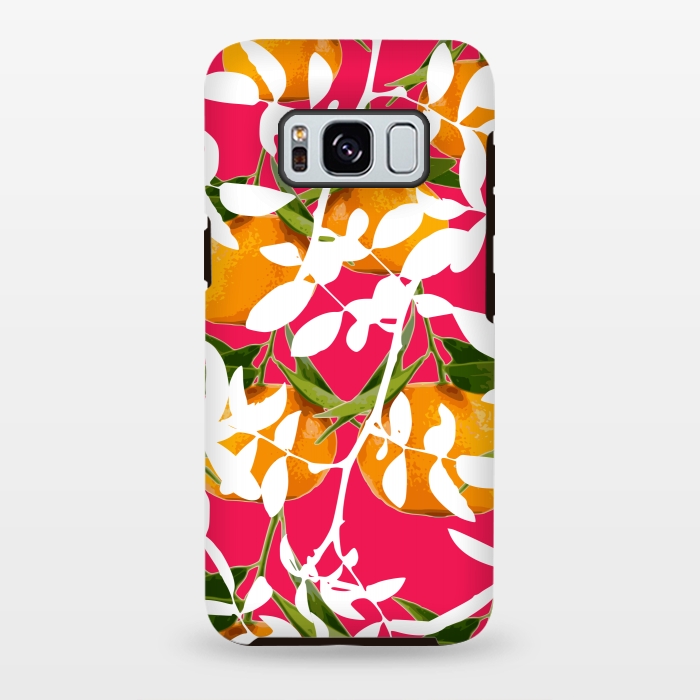 Galaxy S8 plus StrongFit Hiding Mandarins (Pink) by Zala Farah