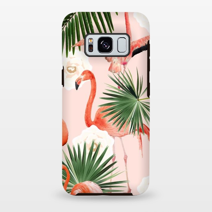 Galaxy S8 plus StrongFit Flamingo Guava by Uma Prabhakar Gokhale