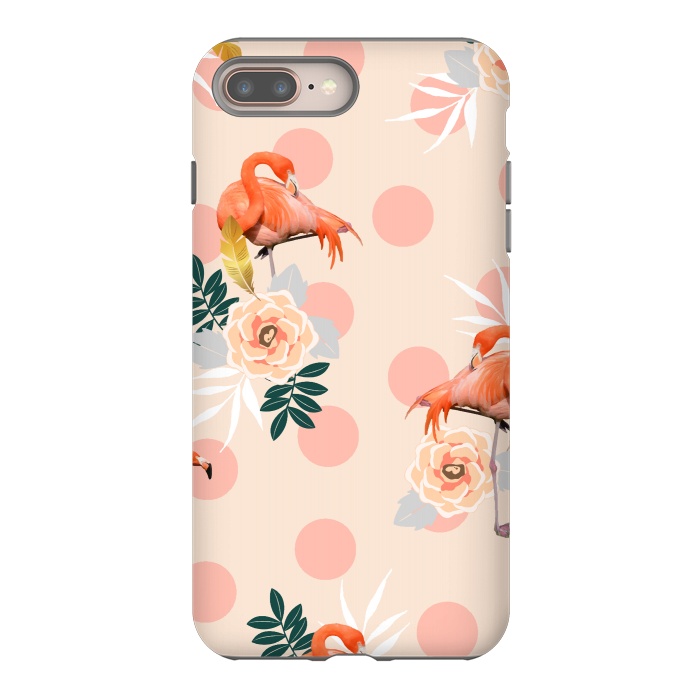 iPhone 7 plus StrongFit Flamingo Jazz by Uma Prabhakar Gokhale