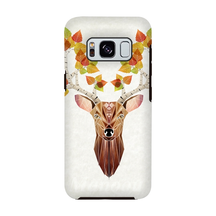 Galaxy S8 StrongFit deer autumn by Manoou