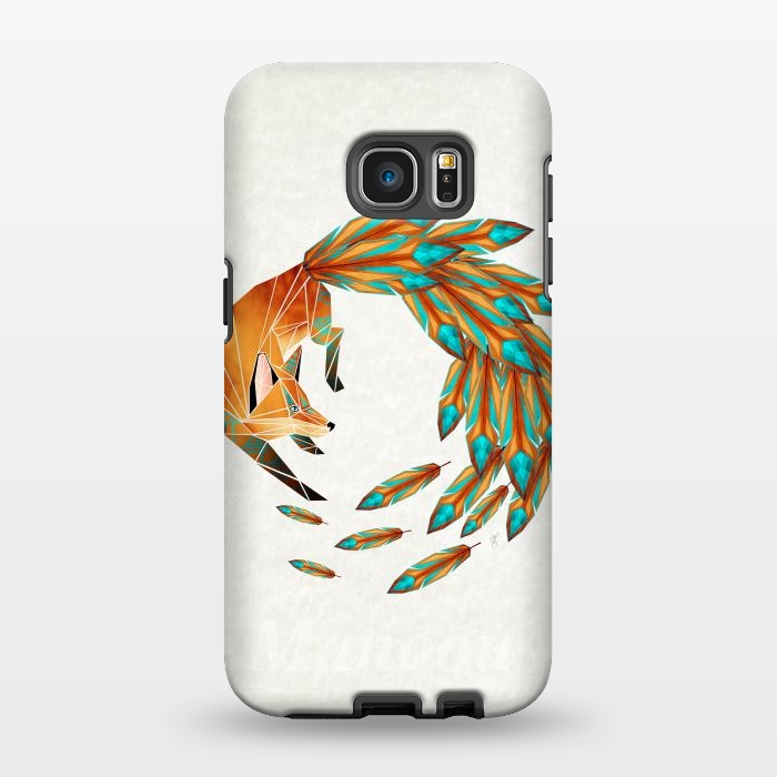 Galaxy S7 EDGE StrongFit fox cercle by Manoou
