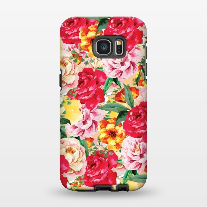 Galaxy S7 EDGE StrongFit Red Roses by Rossy Villarreal