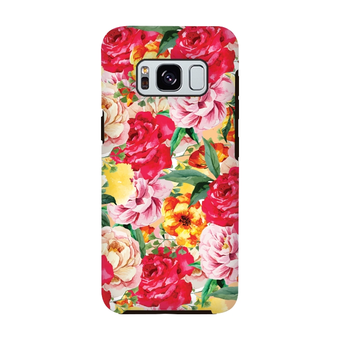 Galaxy S8 StrongFit Red Roses by Rossy Villarreal